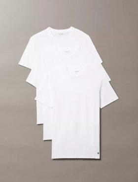 Camiseta de gola redonda com corte clássico, pacote de 3 peças da Cotton Classics