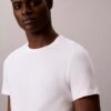 Camiseta de gola redonda com corte clássico, pacote de 3 peças da Cotton Classics Camiseta de gola redonda com corte clássico, pacote de 3 peças da Cotton Classics