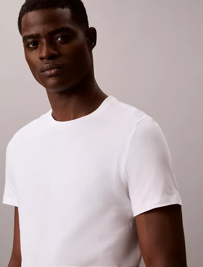 Camiseta de gola redonda com corte clássico, pacote de 3 peças da Cotton Classics Camiseta de gola redonda com corte clássico, pacote de 3 peças da Cotton Classics