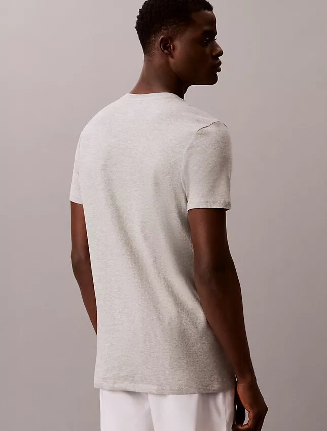 Camiseta de gola redonda com corte clássico, pacote de 3 peças da Cotton Classics Camiseta de gola redonda com corte clássico, pacote de 3 peças da Cotton Classics
