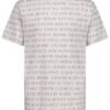 Camiseta de gola redonda com palavras por toda a peça para meninos Camiseta de gola redonda com palavras por toda a peça para meninos