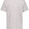 Camiseta de gola redonda com palavras por toda a peça para meninos Camiseta de gola redonda com palavras por toda a peça para meninos