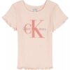 Camiseta Monologo com Canelado para Meninas Camiseta Monologo com Canelado para Meninas