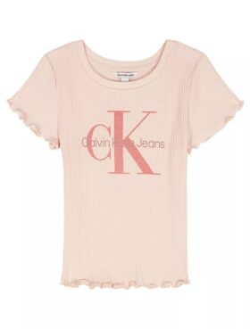 Camiseta Monologo com Canelado para Meninas