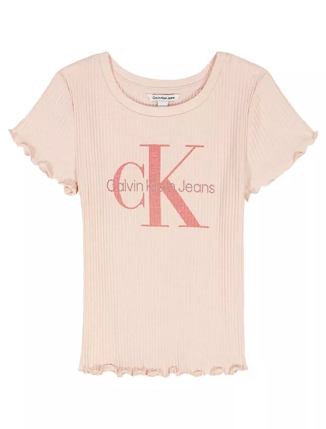 Camiseta Monologo com Canelado para Meninas Camiseta Monologo com Canelado para Meninas