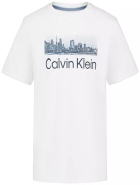 Camiseta para meninos com silhueta de Nova Iorque