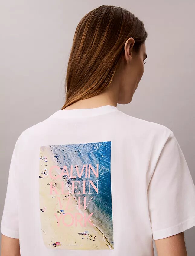 Camisola Boxy com Estampado Fotográfico CK One Camisola Boxy com Estampado Fotográfico CK One