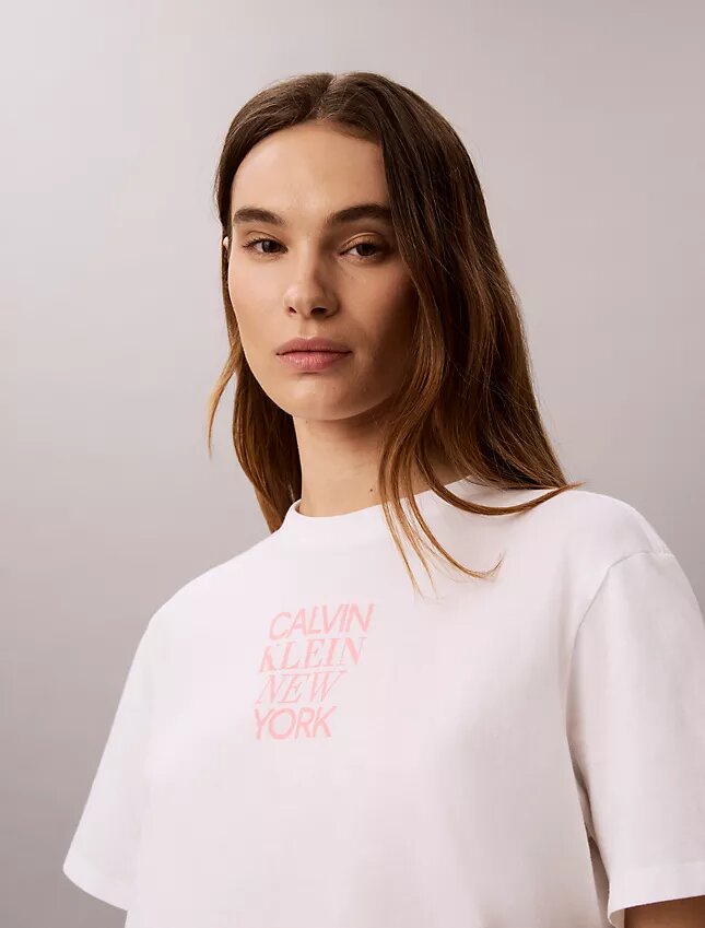 Camisola Boxy com Estampado Fotográfico CK One Camisola Boxy com Estampado Fotográfico CK One