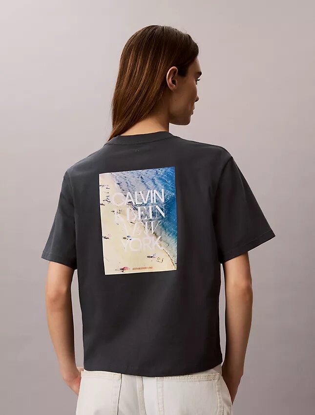 Camisola Boxy com Estampado Fotográfico CK One Camisola Boxy com Estampado Fotográfico CK One