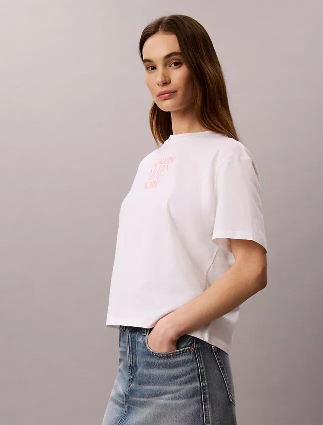 Camisola Boxy com Estampado Fotográfico CK One Camisola Boxy com Estampado Fotográfico CK One