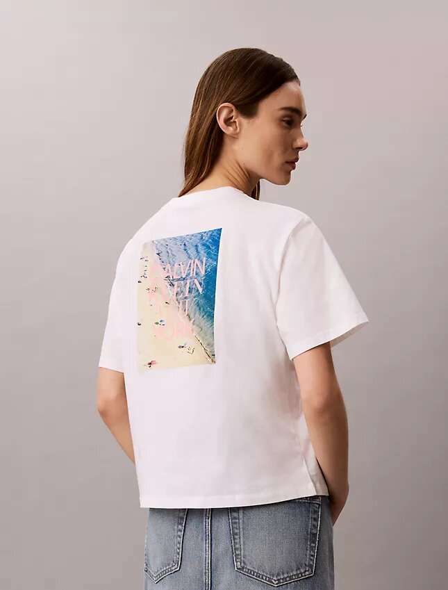 Camisola Boxy com Estampado Fotográfico CK One Camisola Boxy com Estampado Fotográfico CK One