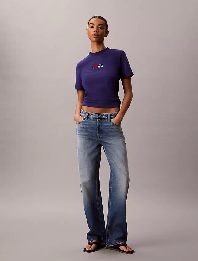 Camisola clássica com logótipo de coração Camisola clássica com logótipo de coração