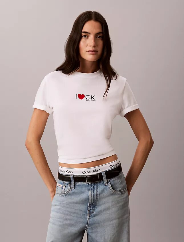 Camisola clássica com logótipo de coração Camisola clássica com logótipo de coração