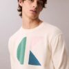 Camisola clássica com logótipo em blocos de cor