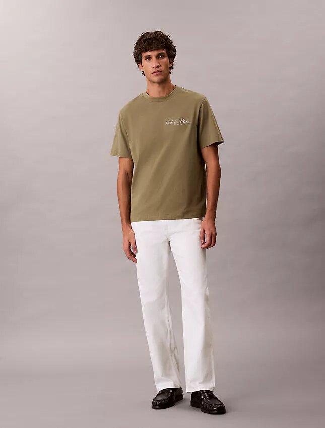 Camisola clássica com logótipo em letras pequenas Camisola clássica com logótipo em letras pequenas