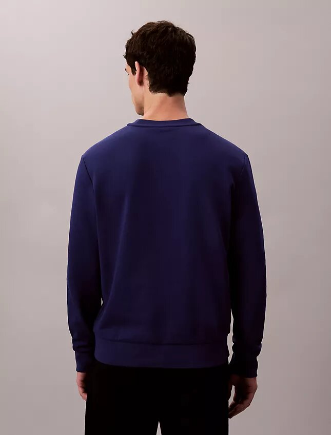 Camisola clássica com riscas em malha polar Camisola clássica com riscas em malha polar