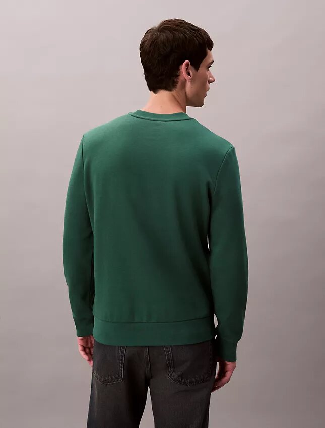 Camisola clássica com riscas em malha polar Camisola clássica com riscas em malha polar