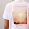 Camisola clássica de jersey refrescante com gráfico de sol Camisola clássica de jersey refrescante com gráfico de sol