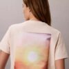 Camisola clássica de jersey refrescante com gráfico de sol Camisola clássica de jersey refrescante com gráfico de sol
