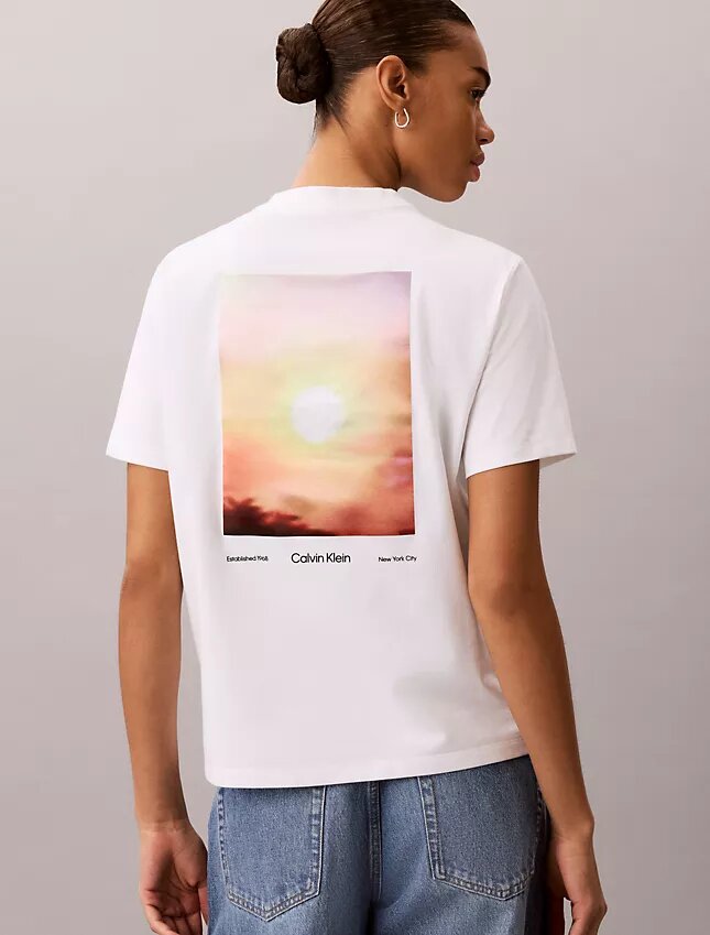 Camisola clássica de jersey refrescante com gráfico de sol Camisola clássica de jersey refrescante com gráfico de sol