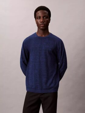 Camisola clássica em lã merino