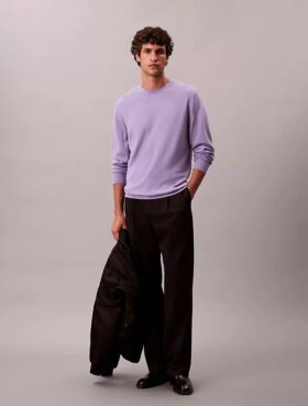 Camisola clássica em lã merino