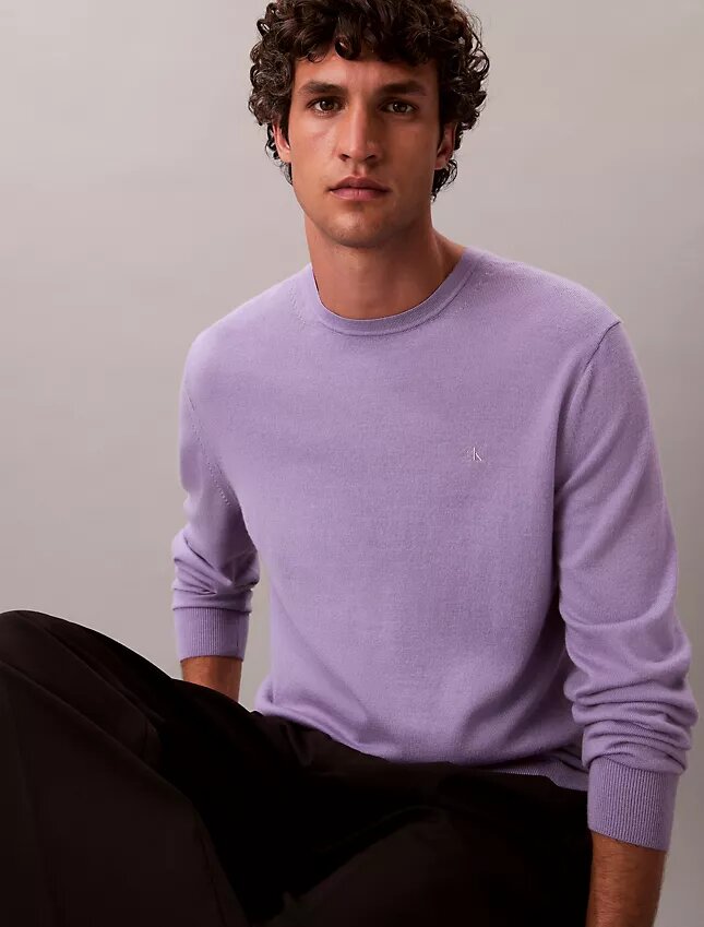 Camisola clássica em lã merino Camisola clássica em lã merino