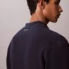 Camisola com botões e ponto em malha Camisola com botões e ponto em malha
