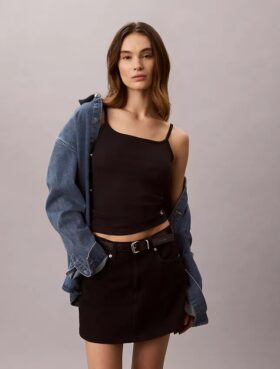Camisola com canelado