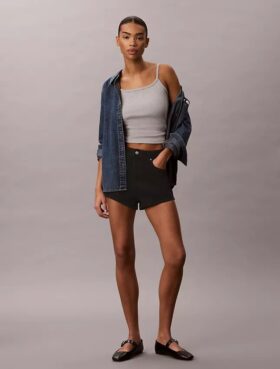 Camisola com canelado