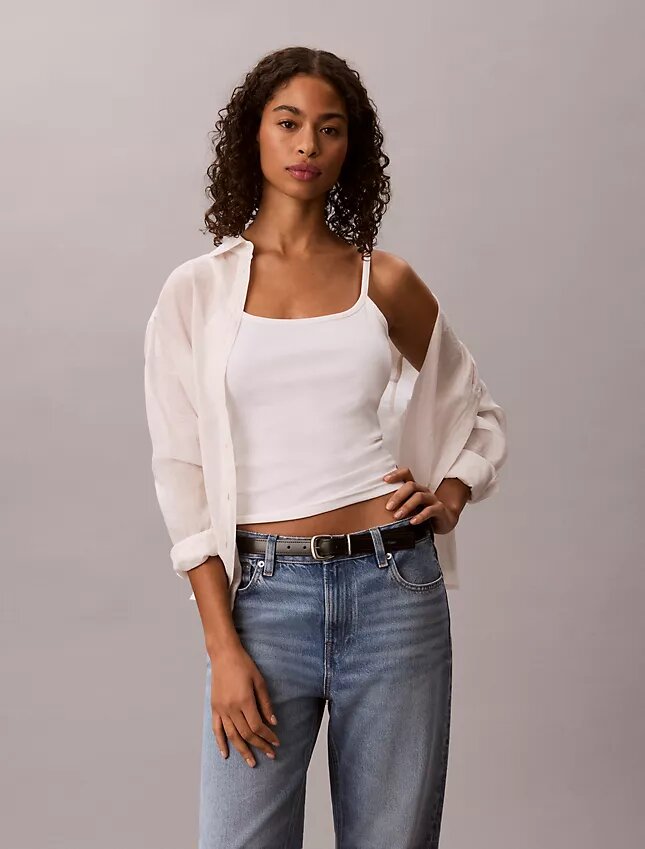Camisola com canelado Camisola com canelado