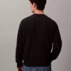 Camisola com canelado e logótipo em todo o tecido Camisola com canelado e logótipo em todo o tecido