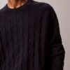 Camisola com canelado e logótipo em todo o tecido Camisola com canelado e logótipo em todo o tecido