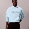 Camisola com capuz em felpo com logótipo padrão Camisola com capuz em felpo com logótipo padrão