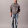 Camisola com capuz em felpo com logótipo padrão Camisola com capuz em felpo com logótipo padrão