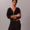 Camisola com capuz em malha folgada Camisola com capuz em malha folgada