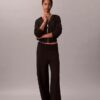 Camisola com capuz em malha folgada Camisola com capuz em malha folgada
