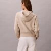 Camisola com capuz em malha folgada Camisola com capuz em malha folgada