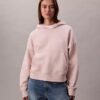 Camisola com capuz em malha polar com logótipo de arquivo