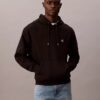 Camisola com capuz em malha polar com logótipo de arquivo Camisola com capuz em malha polar com logótipo de arquivo