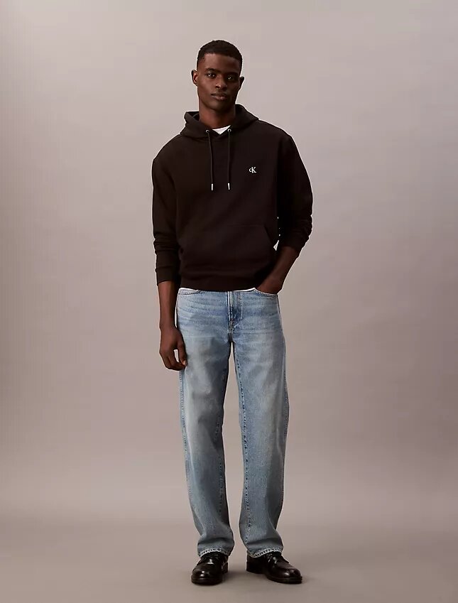 Camisola com capuz em malha polar com logótipo de arquivo Camisola com capuz em malha polar com logótipo de arquivo