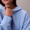 Camisola com capuz em malha polar com logótipo de arquivo Camisola com capuz em malha polar com logótipo de arquivo
