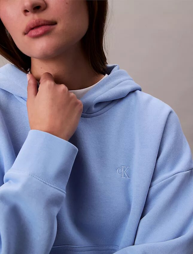 Camisola com capuz em malha polar com logótipo de arquivo Camisola com capuz em malha polar com logótipo de arquivo
