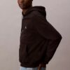 Camisola com capuz em malha polar com logótipo de arquivo Camisola com capuz em malha polar com logótipo de arquivo