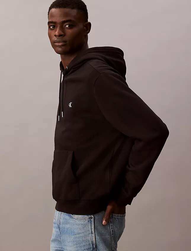 Camisola com capuz em malha polar com logótipo de arquivo Camisola com capuz em malha polar com logótipo de arquivo