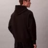 Camisola com capuz em tecido felpudo com logótipo Camisola com capuz em tecido felpudo com logótipo