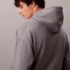 Camisola com capuz em tecido felpudo com logótipo Camisola com capuz em tecido felpudo com logótipo
