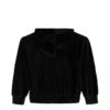 Camisola com capuz em veludo canelado para meninas Camisola com capuz em veludo canelado para meninas