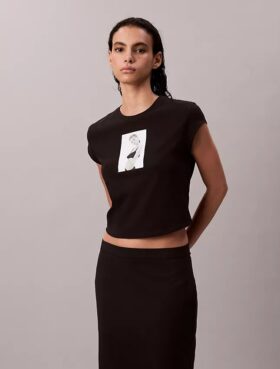 Camisola com estampa de Kate Moss