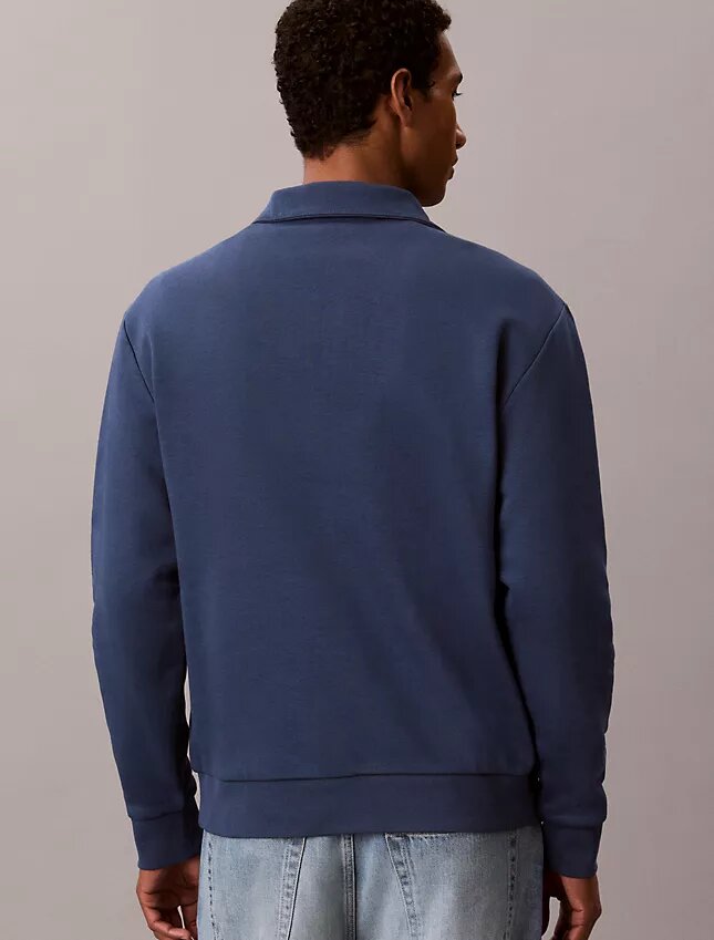 Camisola com fecho de correr de um quarto em malha polar com logótipo de arquivo Camisola com fecho de correr de um quarto em malha polar com logótipo de arquivo